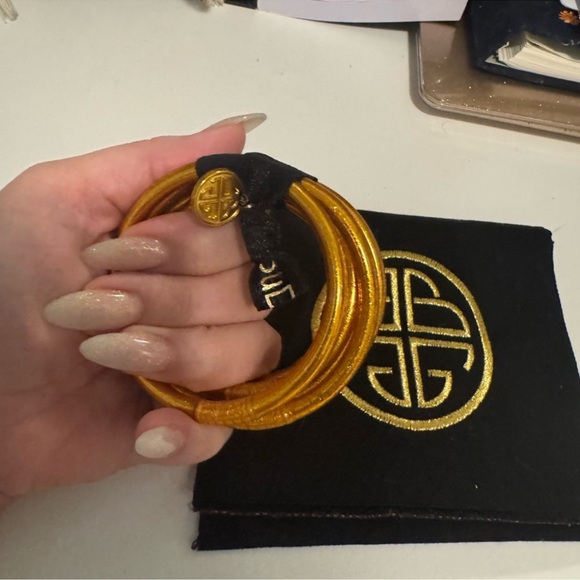 Auth. Budhagirl Spark all weather bangles | Bangle Set of 6 serenity prayer - M - Picture 6 of 9